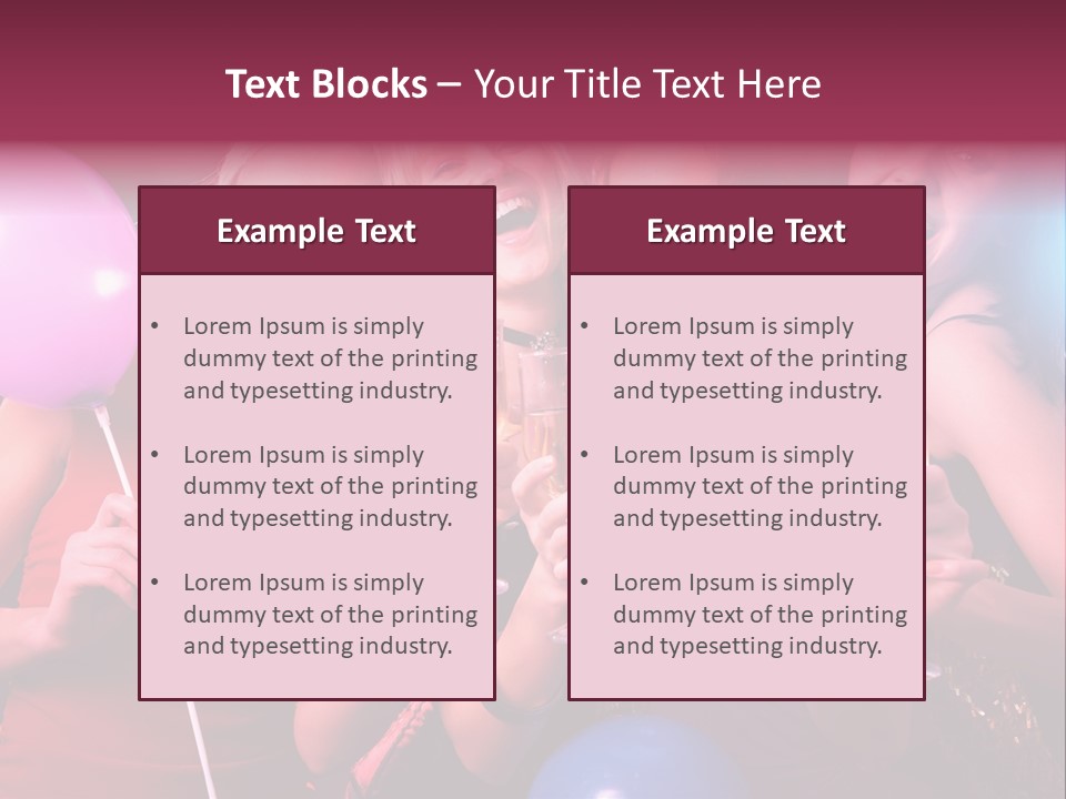 Women Fashion Togetherness PowerPoint Template