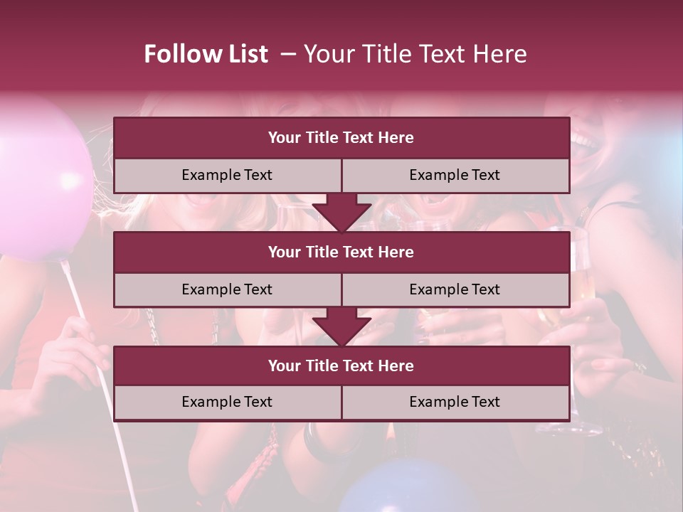 Women Fashion Togetherness PowerPoint Template