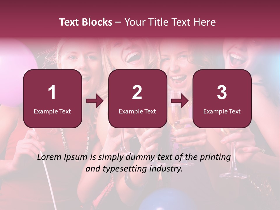 Women Fashion Togetherness PowerPoint Template