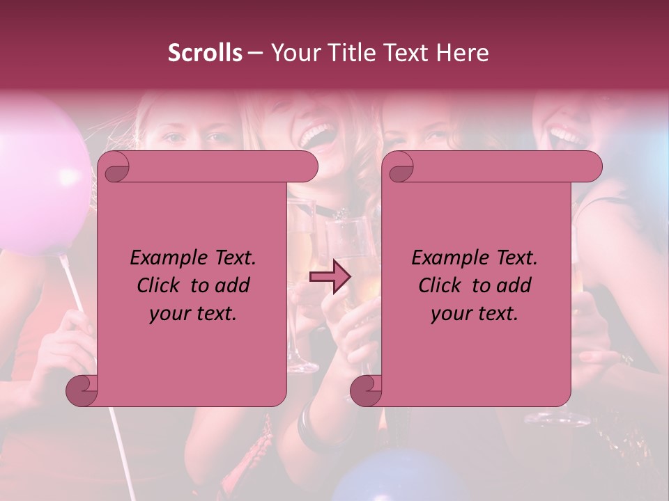 Women Fashion Togetherness PowerPoint Template