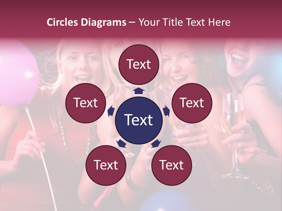 Women Fashion Togetherness PowerPoint Template