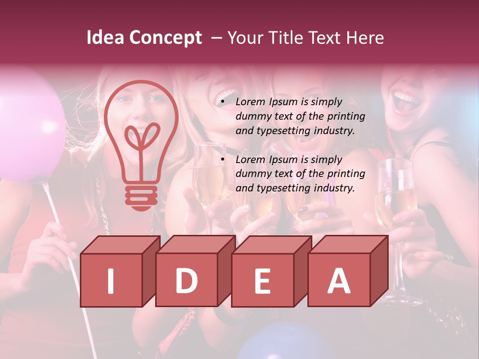 Women Fashion Togetherness PowerPoint Template