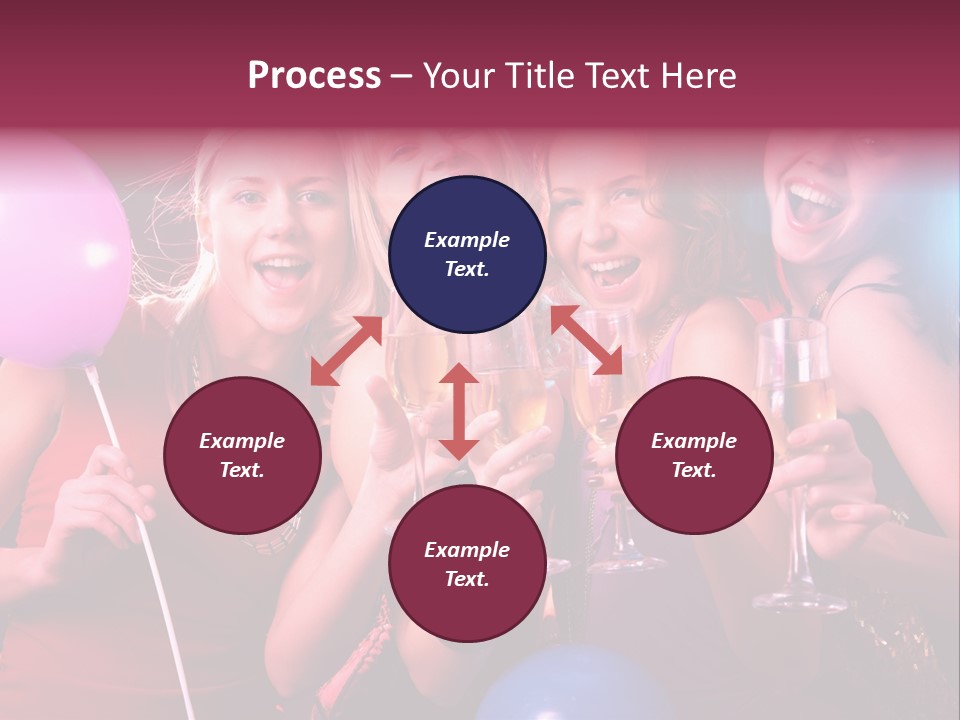 Women Fashion Togetherness PowerPoint Template