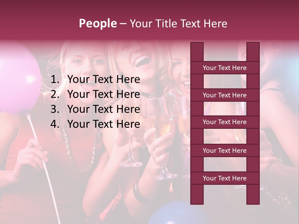 Women Fashion Togetherness PowerPoint Template