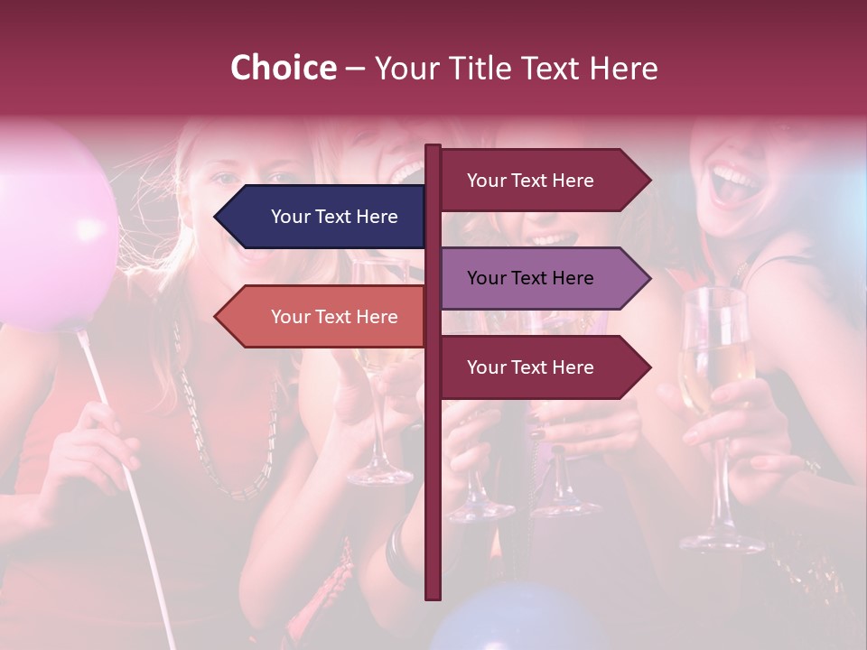 Women Fashion Togetherness PowerPoint Template