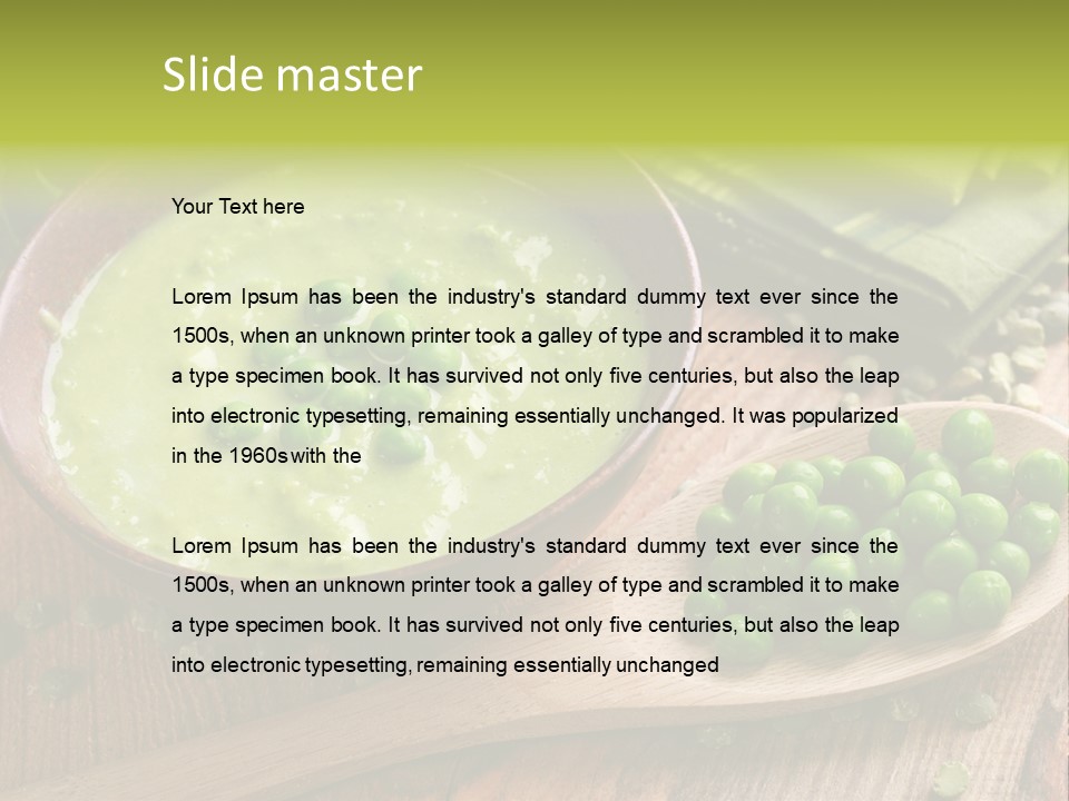 Soup Bowl Dinner PowerPoint Template