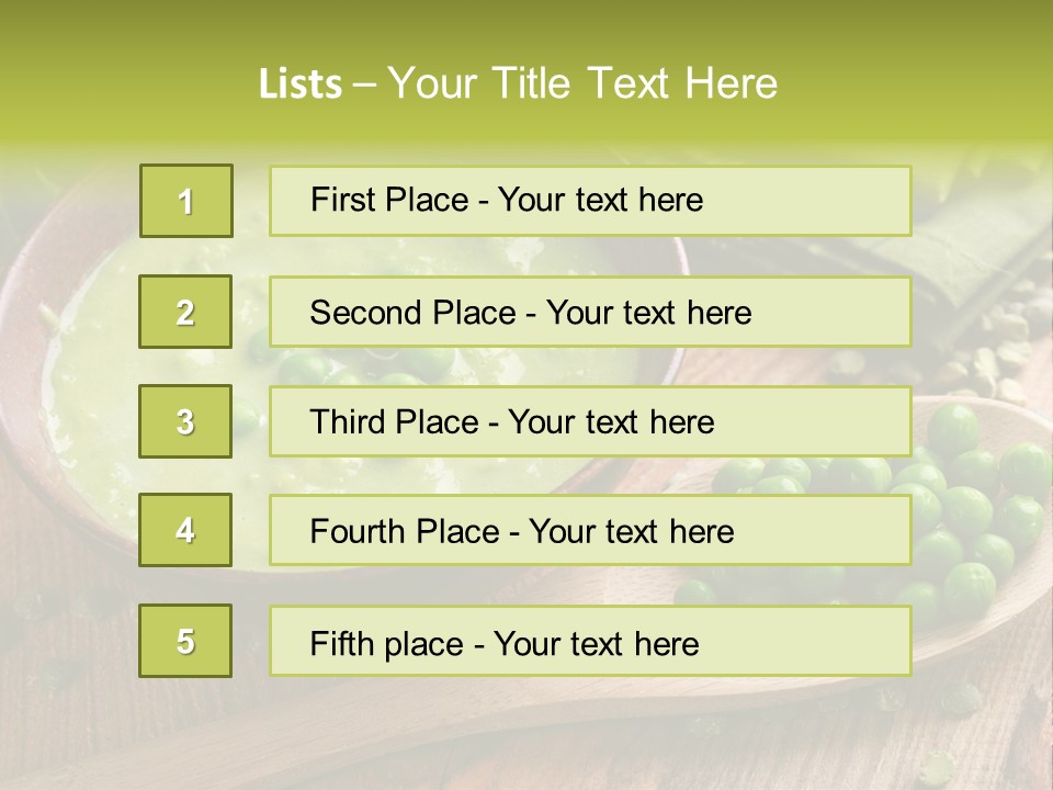 Soup Bowl Dinner PowerPoint Template