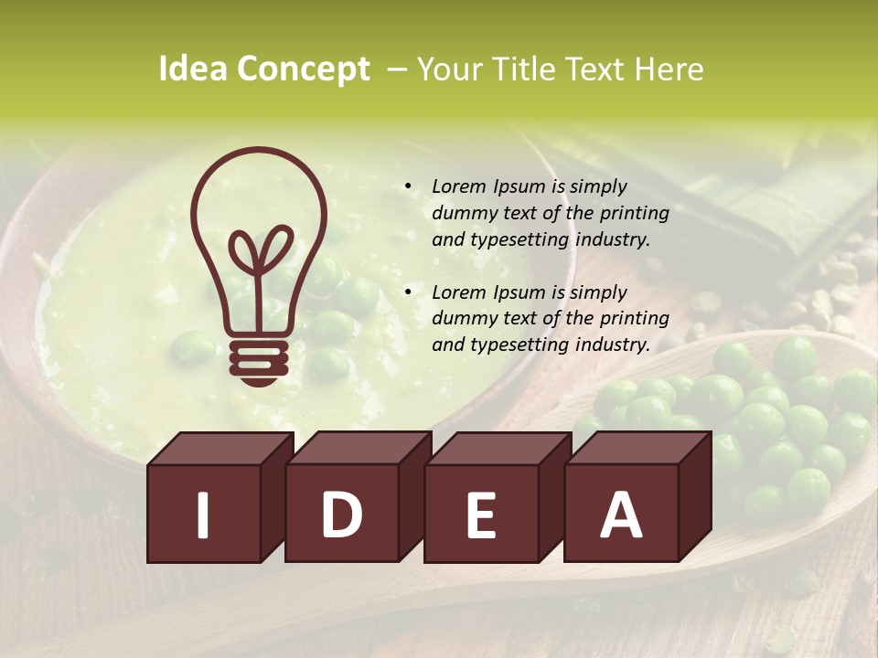 Soup Bowl Dinner PowerPoint Template