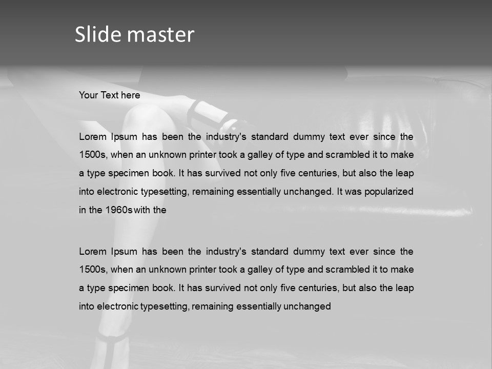 Look Cute Womanliness PowerPoint Template