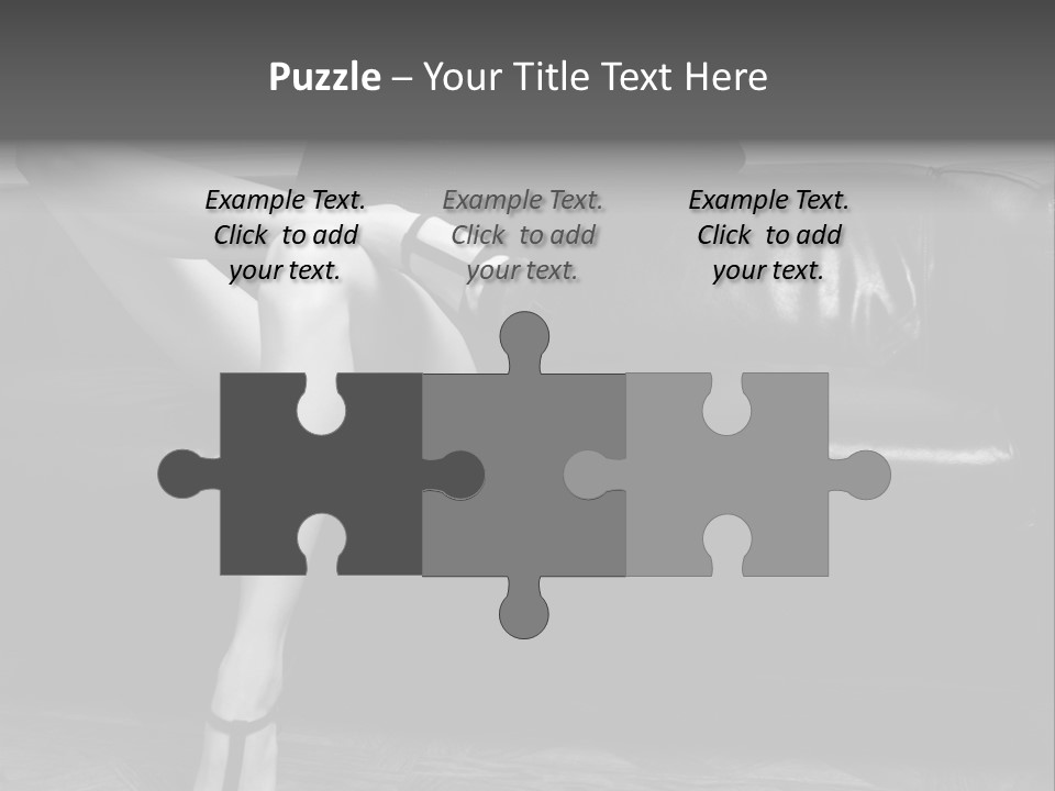 Look Cute Womanliness PowerPoint Template