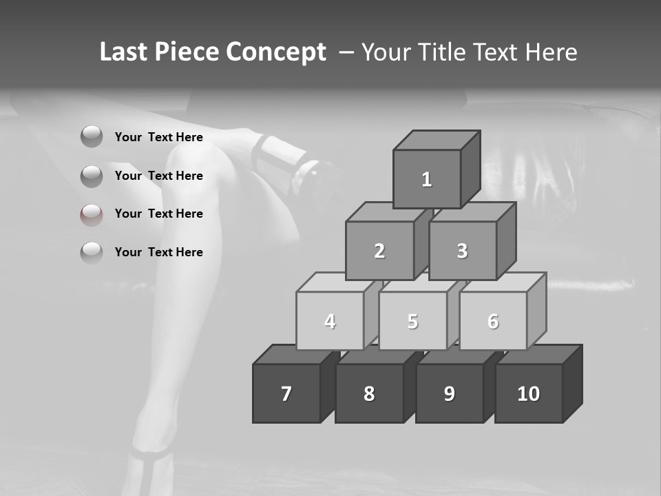 Look Cute Womanliness PowerPoint Template