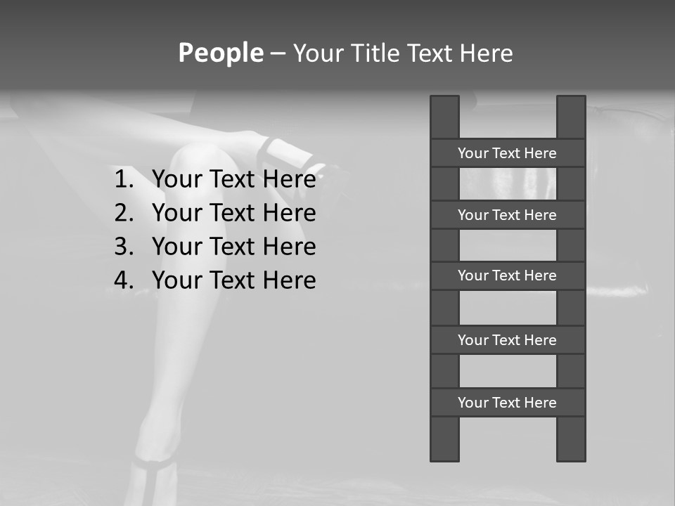 Look Cute Womanliness PowerPoint Template