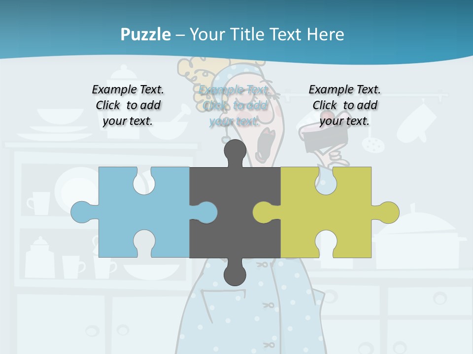 A Woman Holding A Piece Of Cake In Her Hand PowerPoint Template