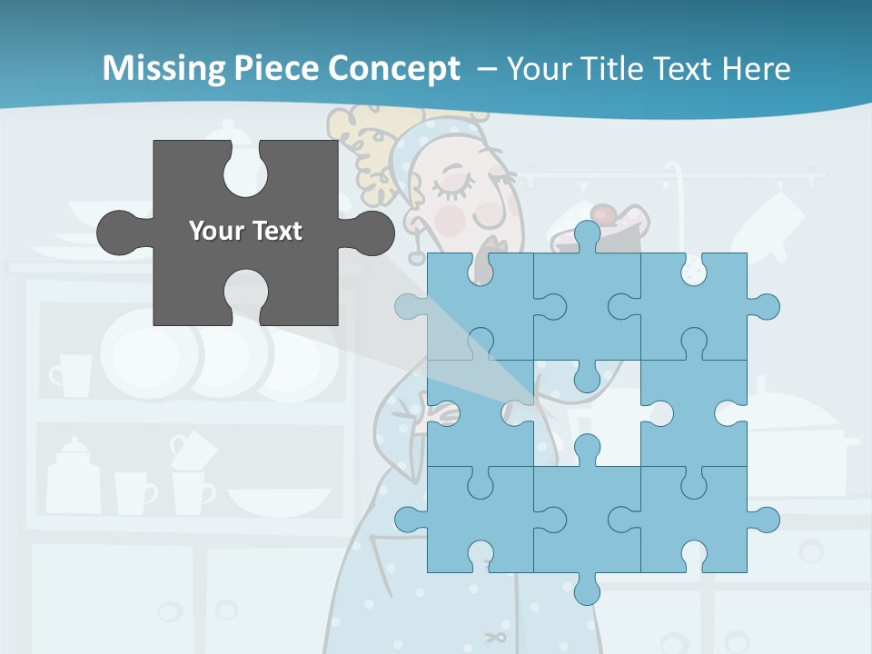 A Woman Holding A Piece Of Cake In Her Hand PowerPoint Template