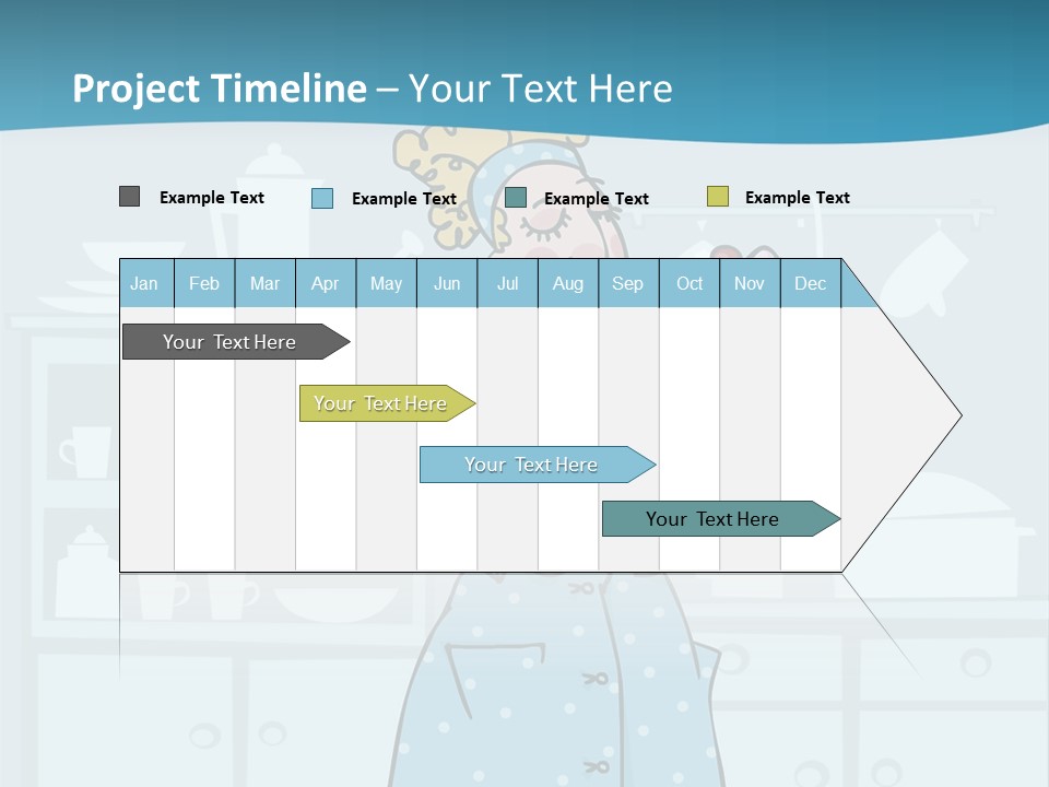 A Woman Holding A Piece Of Cake In Her Hand PowerPoint Template