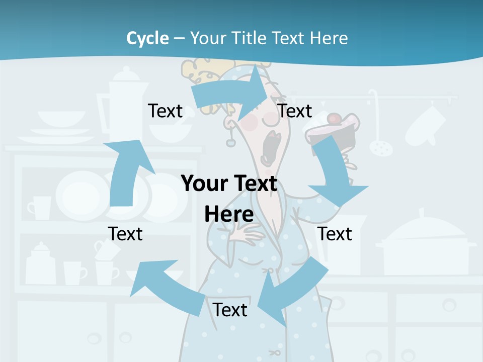 A Woman Holding A Piece Of Cake In Her Hand PowerPoint Template