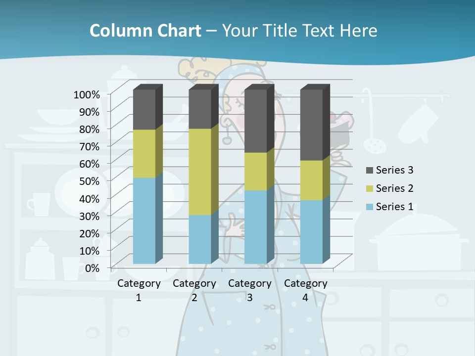 A Woman Holding A Piece Of Cake In Her Hand PowerPoint Template