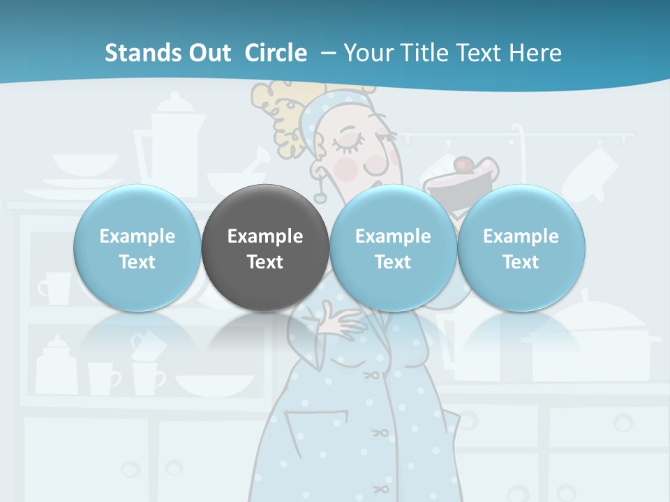 A Woman Holding A Piece Of Cake In Her Hand PowerPoint Template