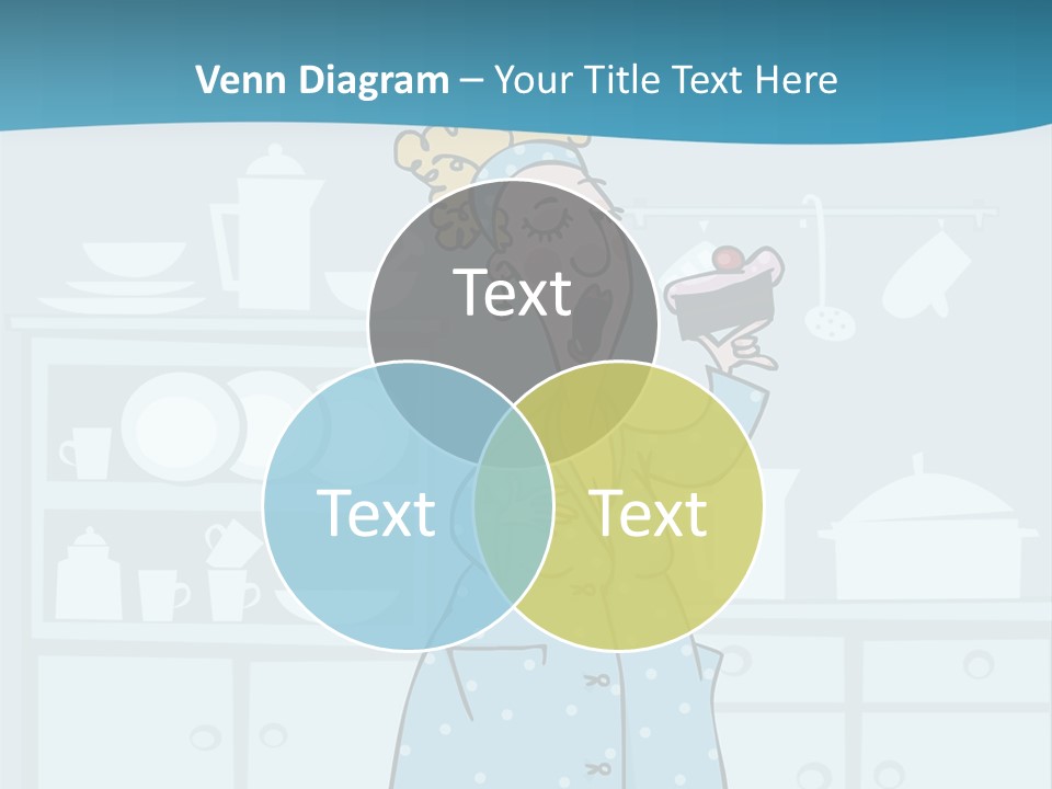 A Woman Holding A Piece Of Cake In Her Hand PowerPoint Template