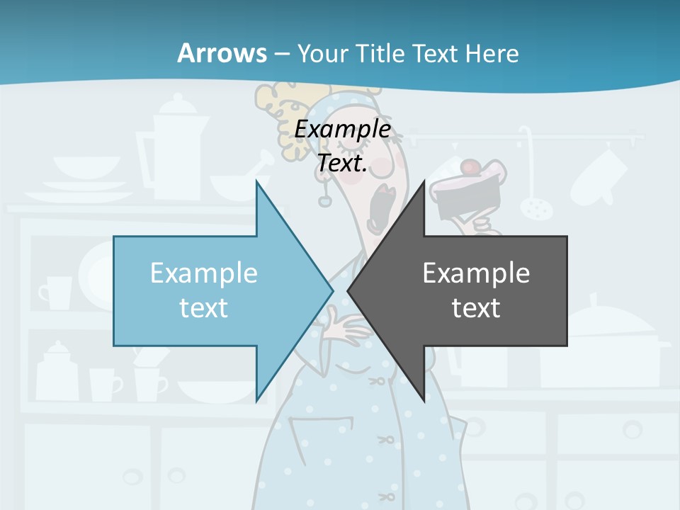 A Woman Holding A Piece Of Cake In Her Hand PowerPoint Template