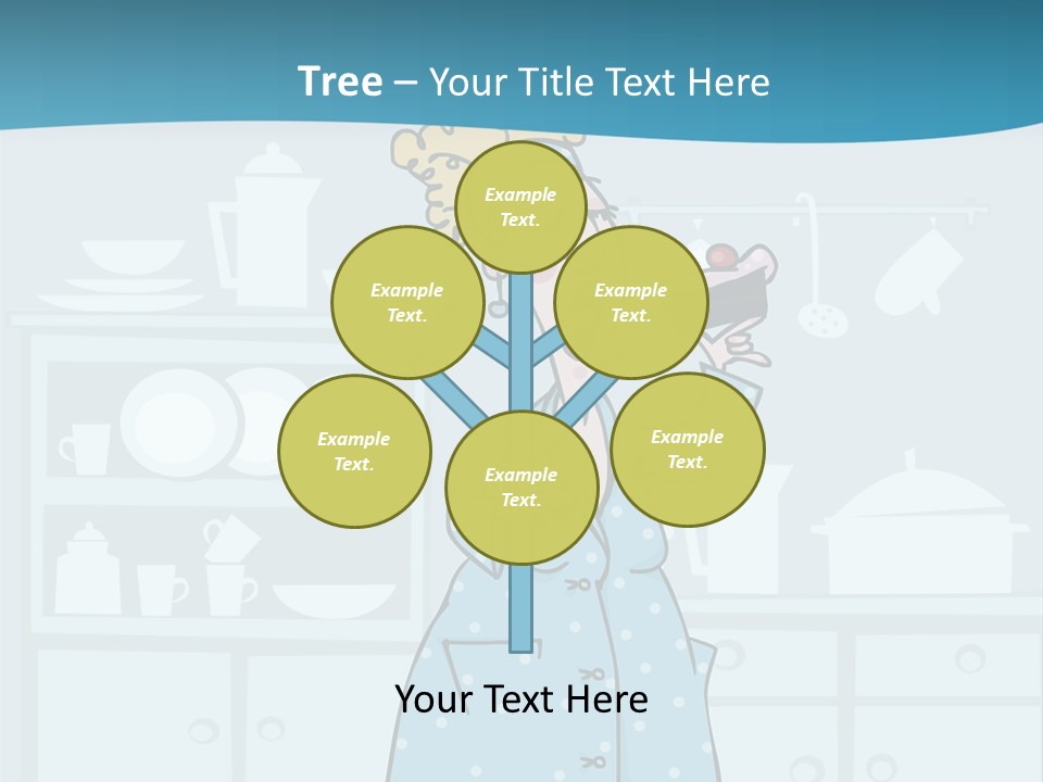 A Woman Holding A Piece Of Cake In Her Hand PowerPoint Template