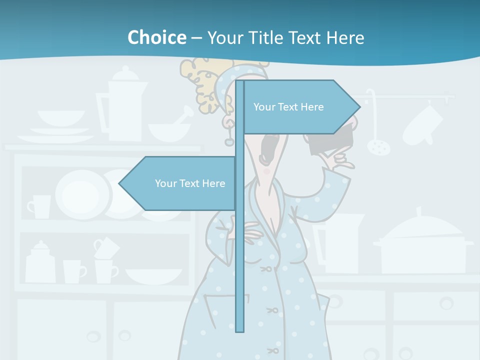 A Woman Holding A Piece Of Cake In Her Hand PowerPoint Template