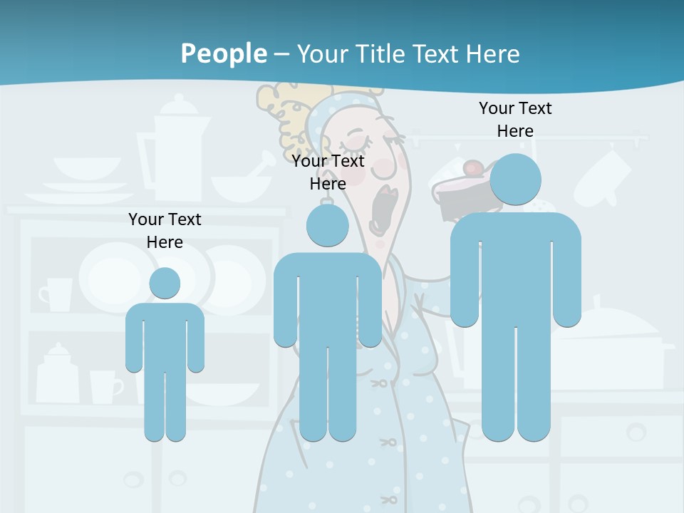 A Woman Holding A Piece Of Cake In Her Hand PowerPoint Template