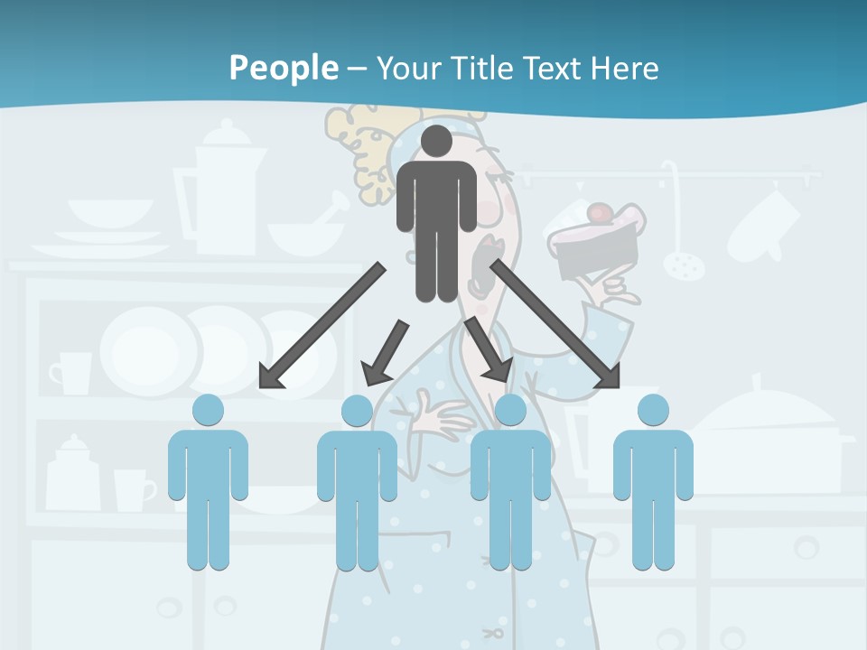 A Woman Holding A Piece Of Cake In Her Hand PowerPoint Template