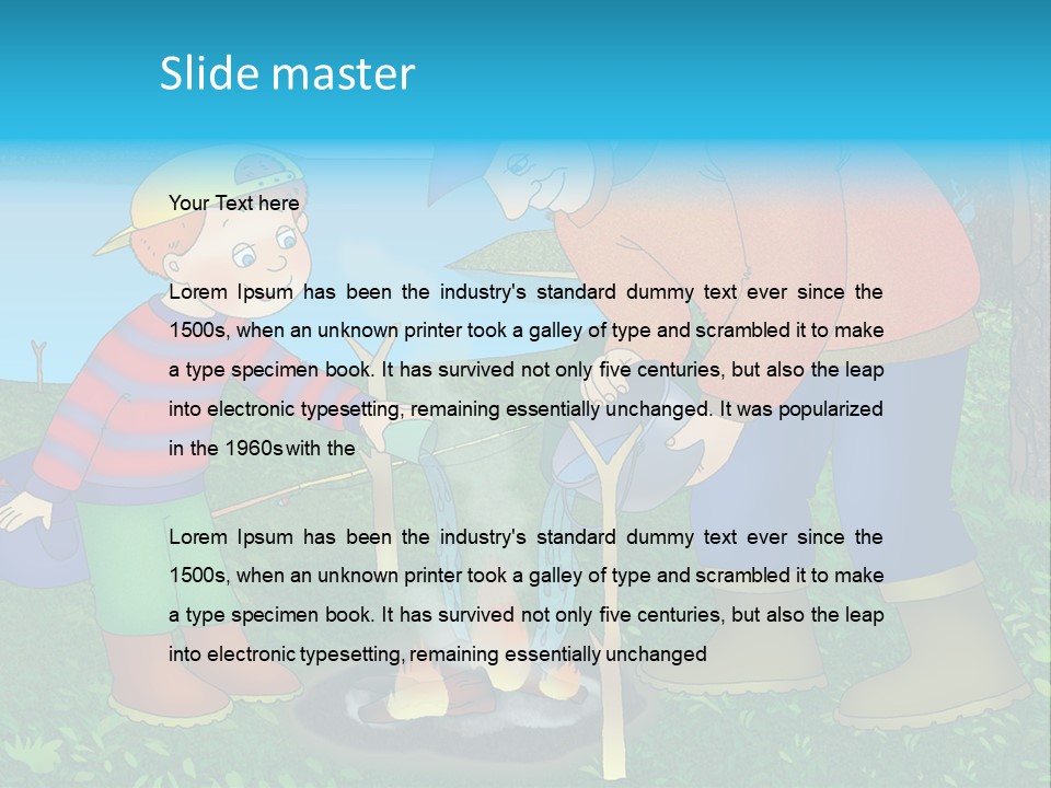 Wireless Partners Workteam PowerPoint Template