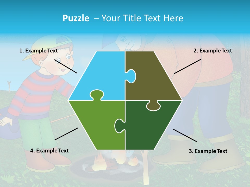 Wireless Partners Workteam PowerPoint Template