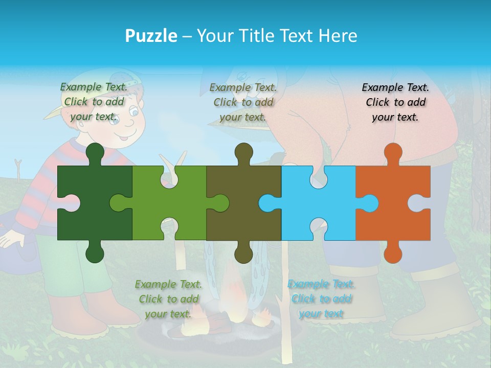 Wireless Partners Workteam PowerPoint Template