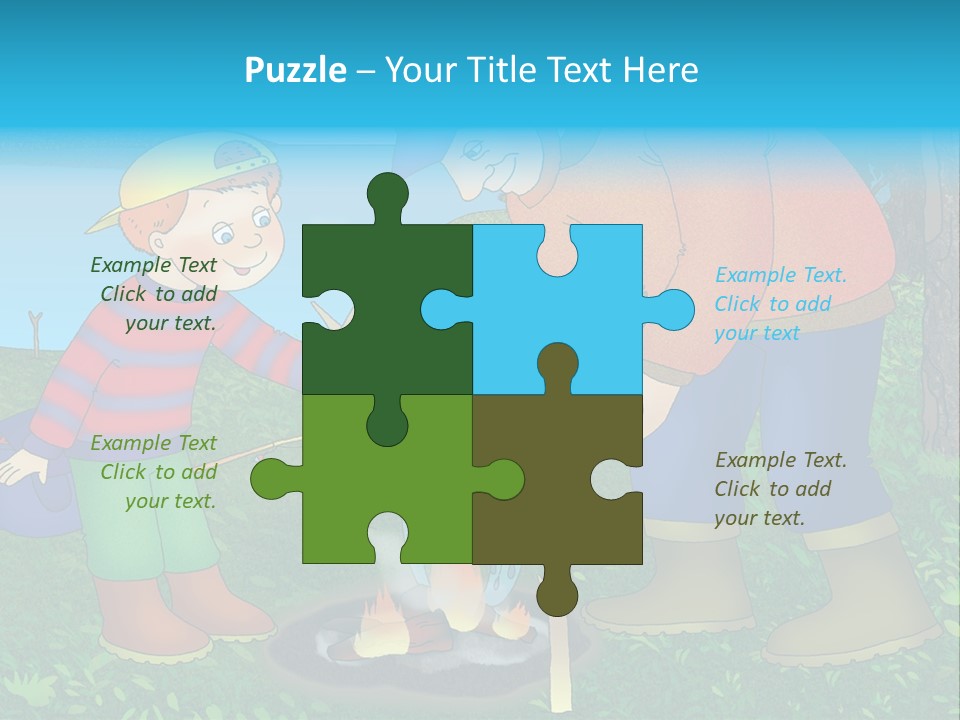 Wireless Partners Workteam PowerPoint Template
