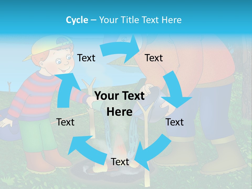 Wireless Partners Workteam PowerPoint Template