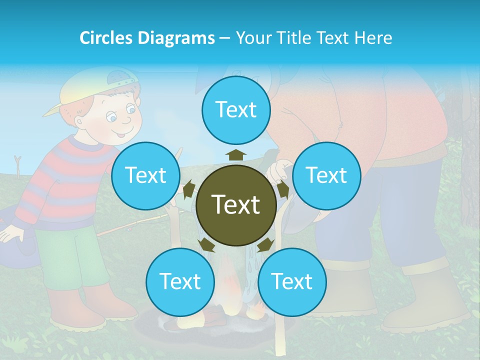 Wireless Partners Workteam PowerPoint Template