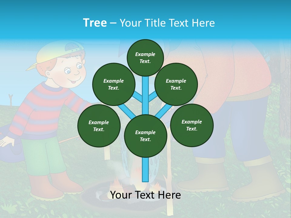 Wireless Partners Workteam PowerPoint Template