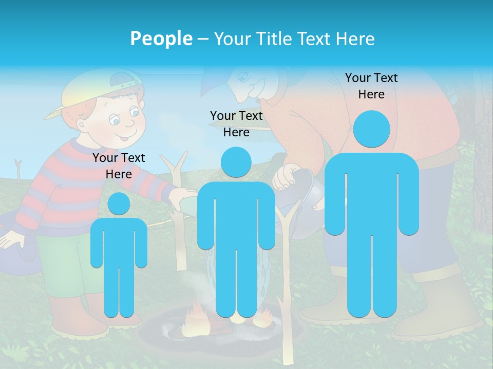 Wireless Partners Workteam PowerPoint Template