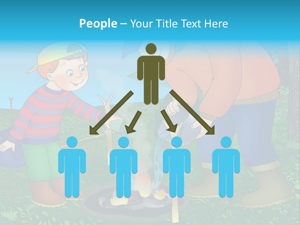 Wireless Partners Workteam PowerPoint Template