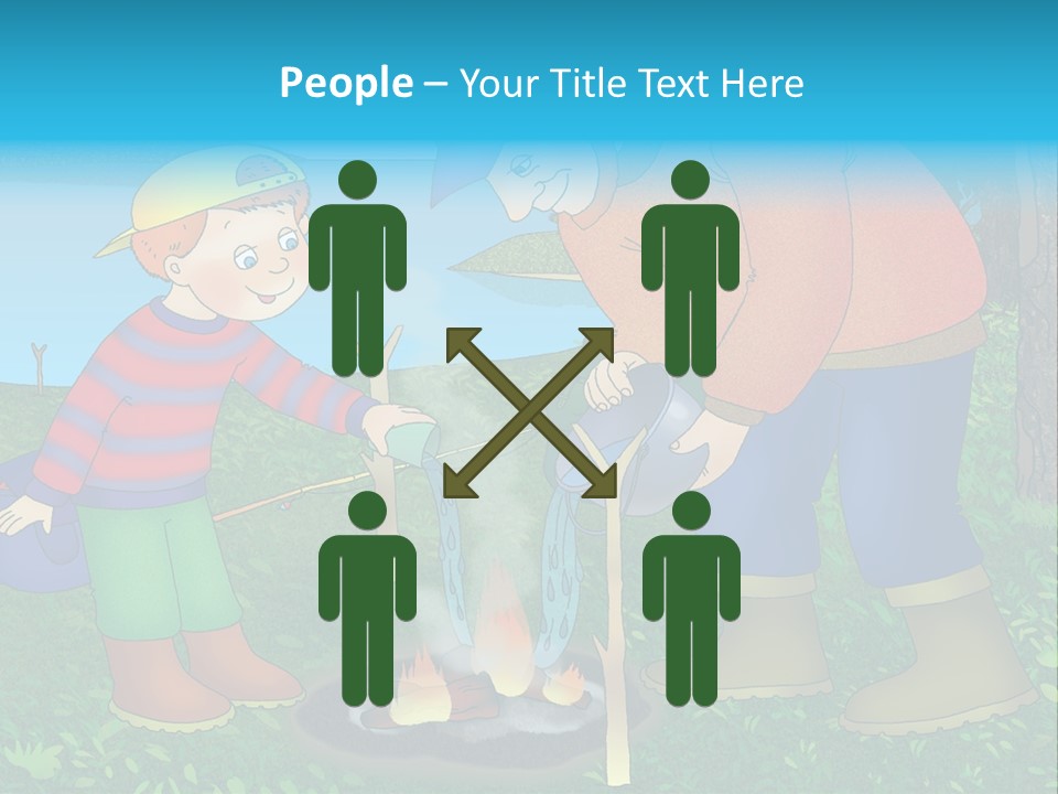 Wireless Partners Workteam PowerPoint Template