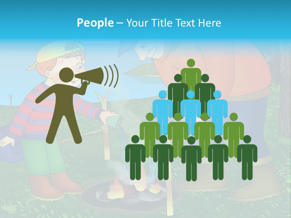 Wireless Partners Workteam PowerPoint Template