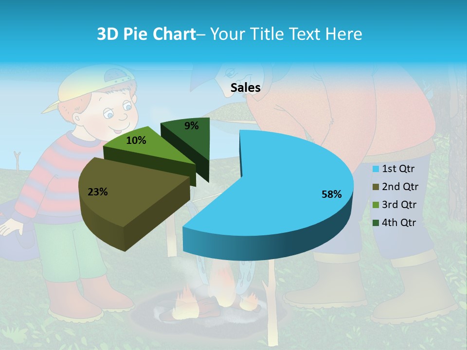 Wireless Partners Workteam PowerPoint Template