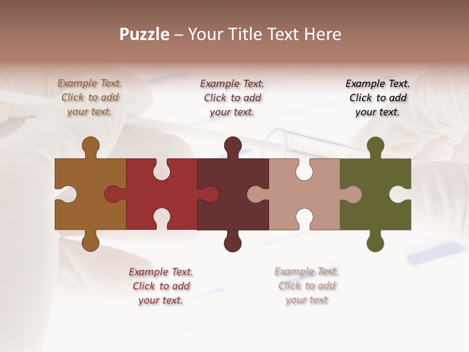 A Person In White Gloves Holding A Pipe PowerPoint Template