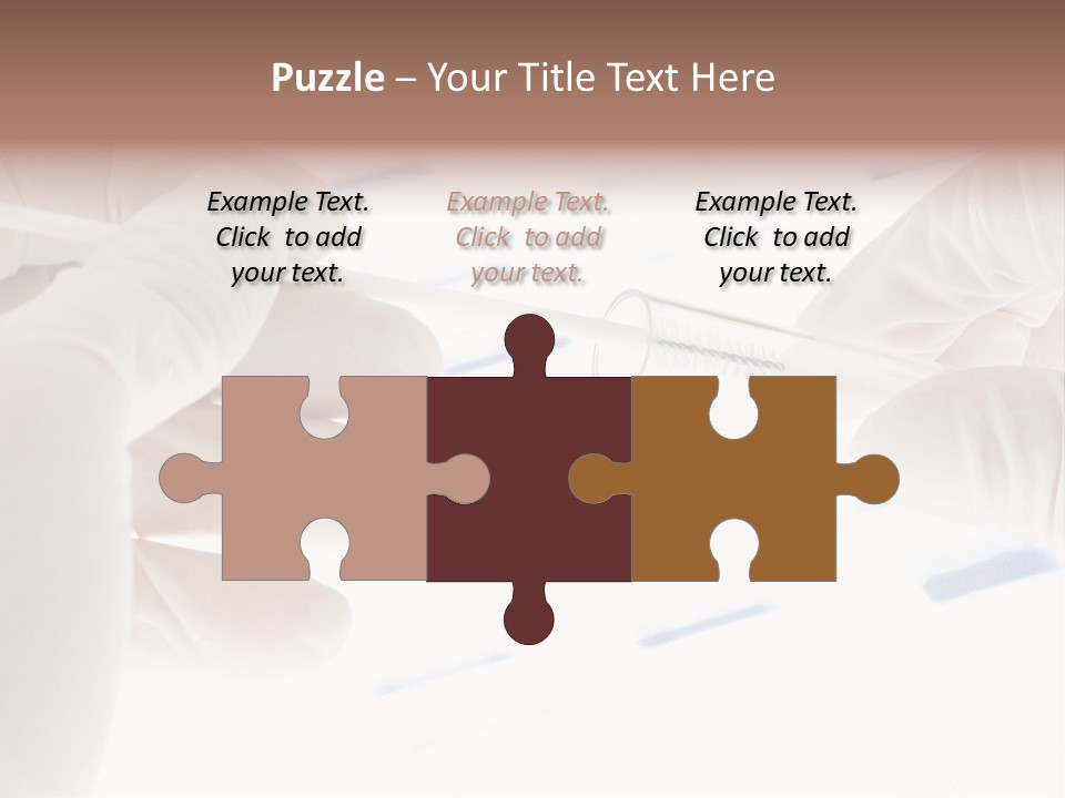 A Person In White Gloves Holding A Pipe PowerPoint Template