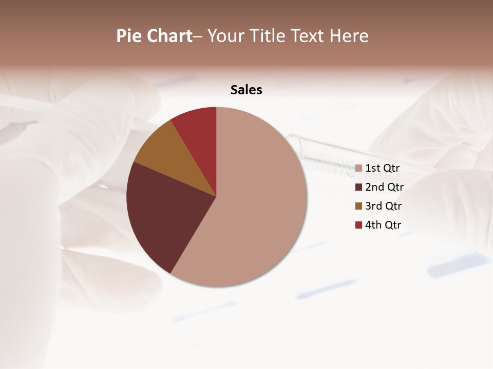 A Person In White Gloves Holding A Pipe PowerPoint Template