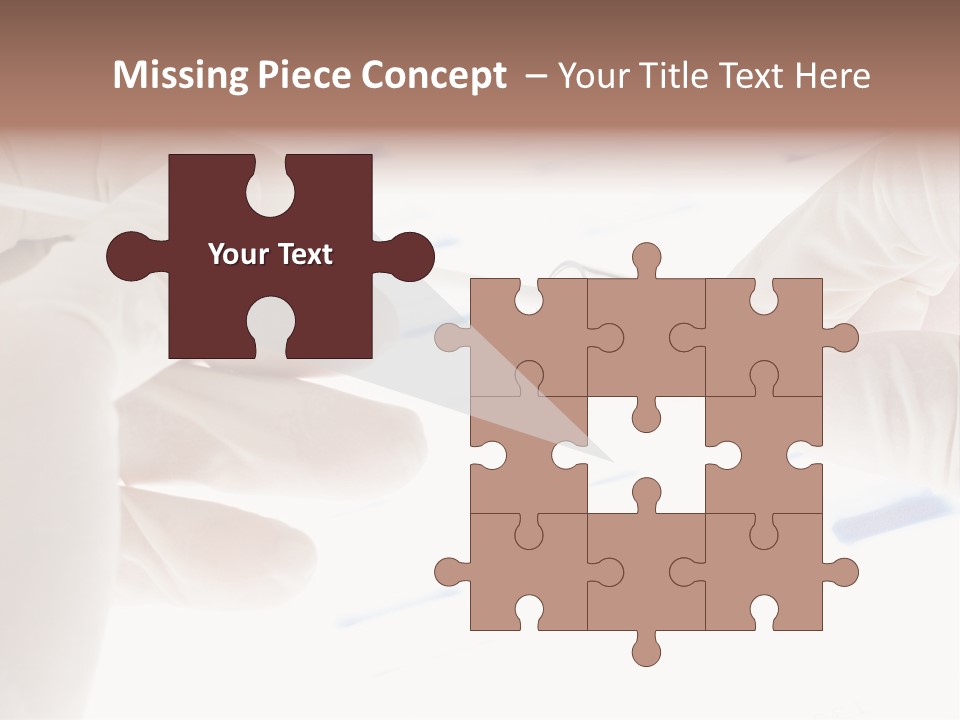 A Person In White Gloves Holding A Pipe PowerPoint Template