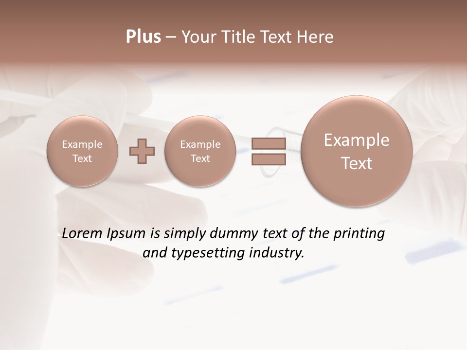 A Person In White Gloves Holding A Pipe PowerPoint Template