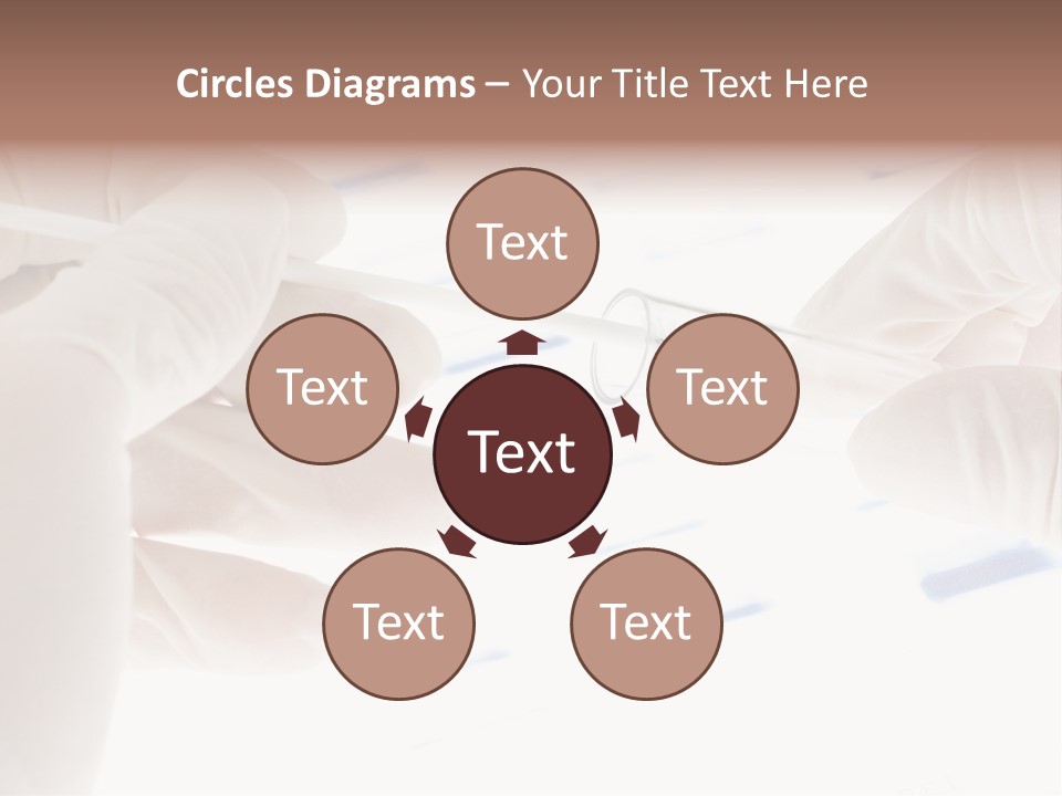 A Person In White Gloves Holding A Pipe PowerPoint Template