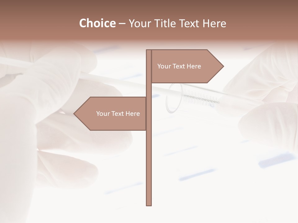 A Person In White Gloves Holding A Pipe PowerPoint Template