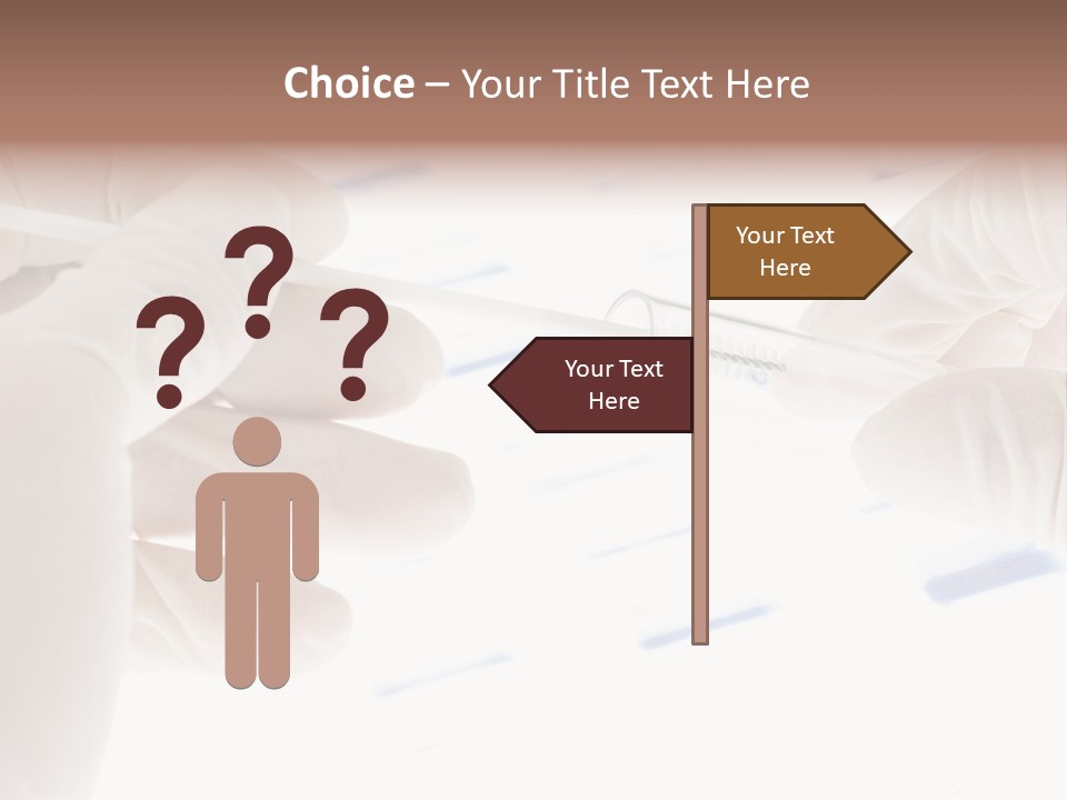 A Person In White Gloves Holding A Pipe PowerPoint Template