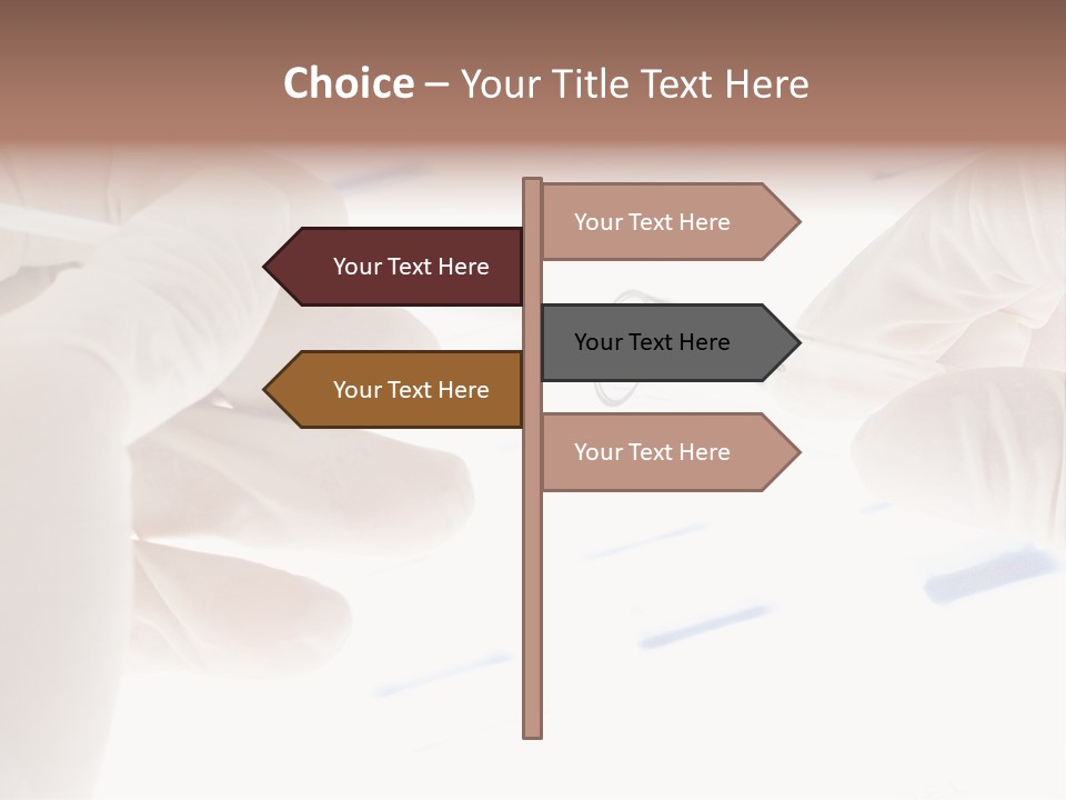 A Person In White Gloves Holding A Pipe PowerPoint Template