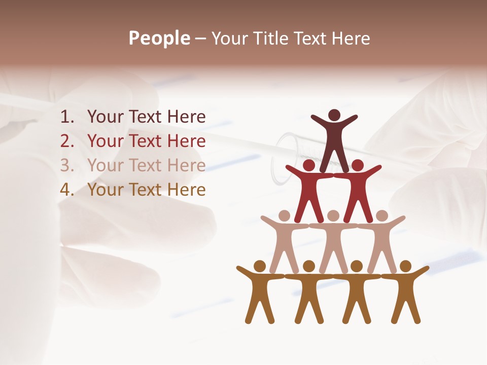 A Person In White Gloves Holding A Pipe PowerPoint Template